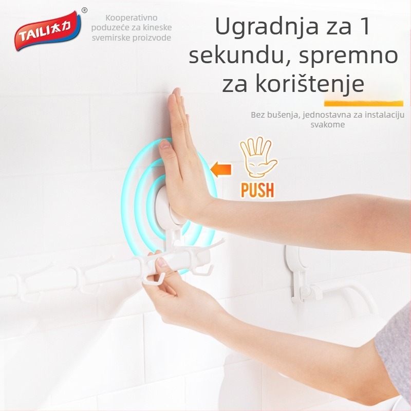 Zidni stalak za kuhinjske posuđe – ABS, pomični, kod Aw556, moderni minimalistički stil, marka Too Much Force
