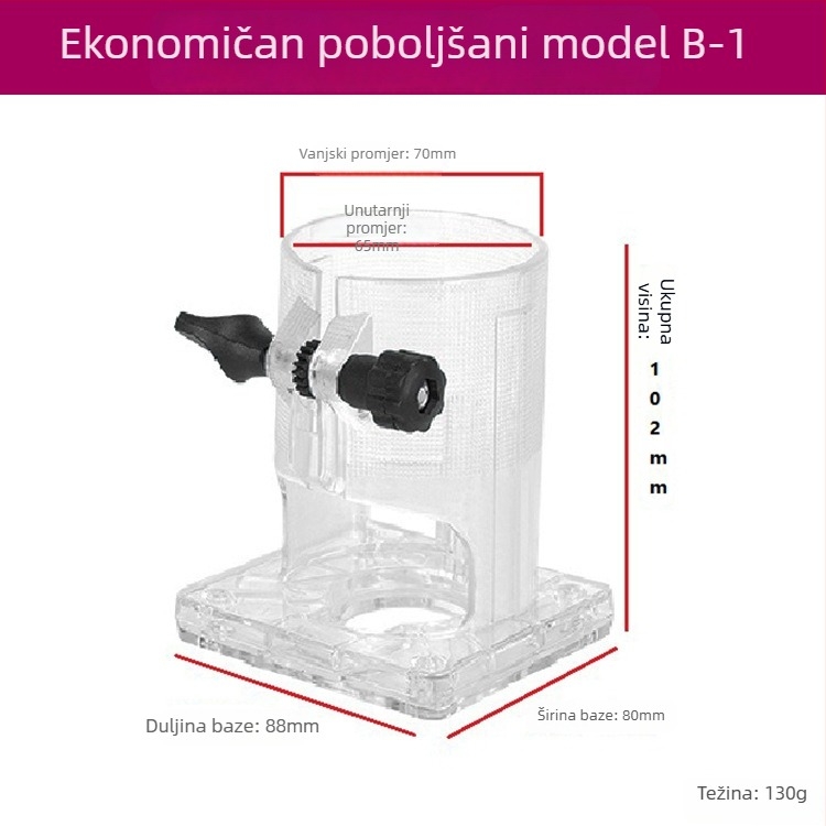 3700 Stroj za završnu obradu rubova sa prozirnom temelju i zaštitnim kapom za drvne strojeve i strojeve za graviranje - Dodaci električnog alata