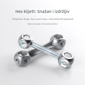 Prenosno alatom za popravak bicikla, deset u jednom, čelična konstrukcija i unutarnji šesterokutni nastavci