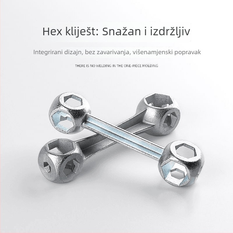 Prenosno alatom za popravak bicikla, deset u jednom, čelična konstrukcija i unutarnji šesterokutni nastavci