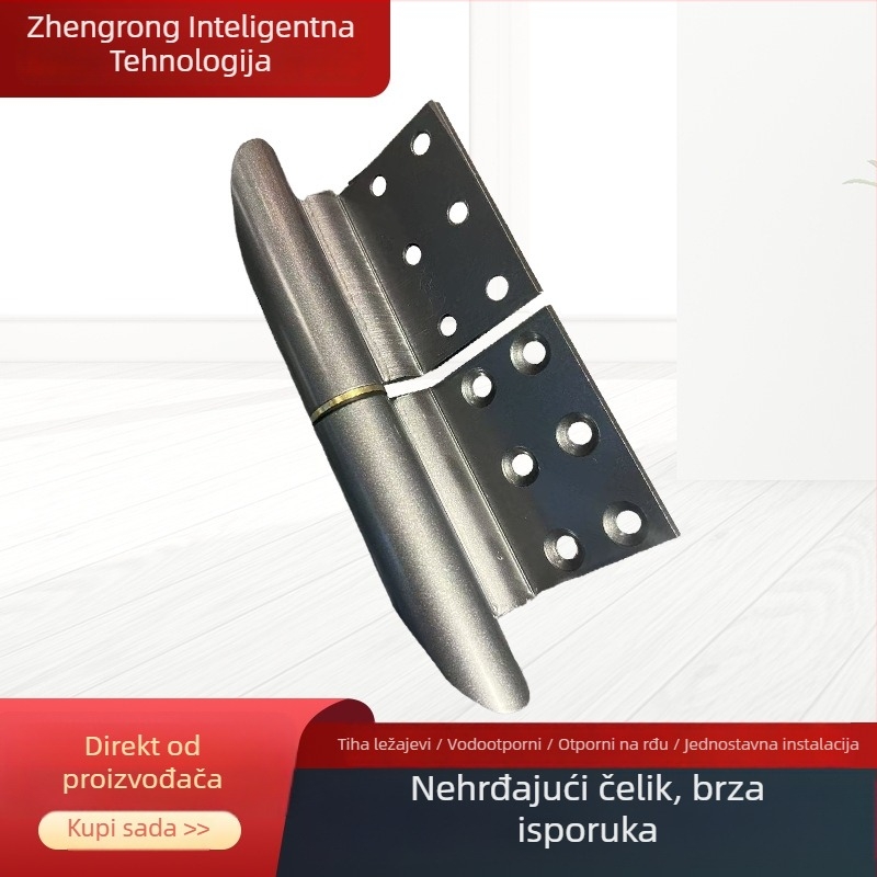 Zhengrong nehrđajući čelični šarki, debljina 3,5 mm, elektroplatirani završetak s teksturom žice, pogodno za sve vrste vrata