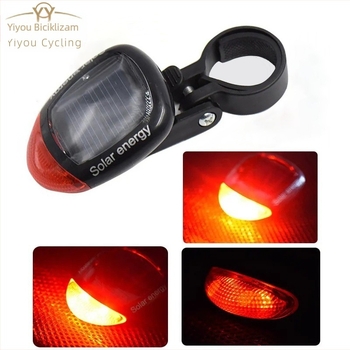 Yi Yu solarna stražnja svjetiljka za bicikl, 2 LED, bez punjenja, noćno upozoravajuće svjetlo za planinske bicikle