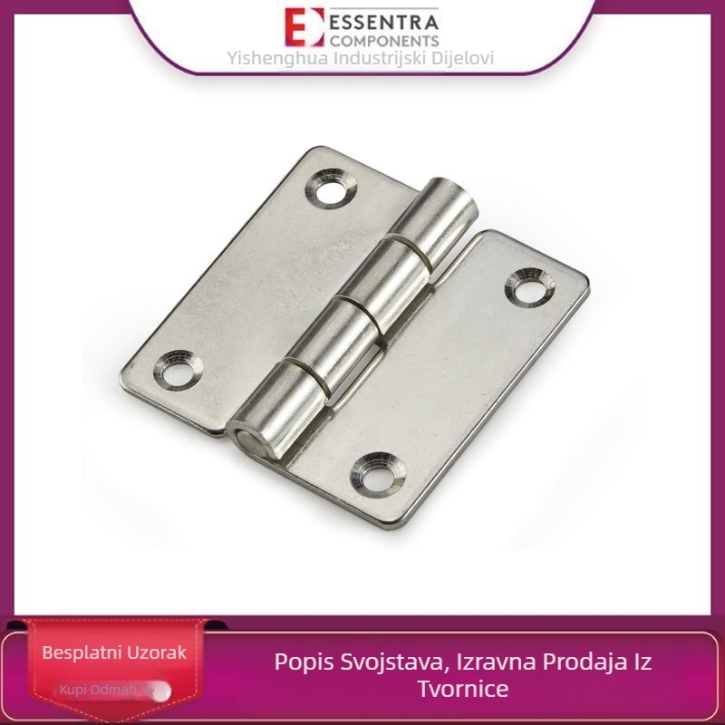 Industrijska šarka SR5420 od nehrđajućeg čelika 304, kvadratna, tiho otvaranje, model 1284313, Essentra