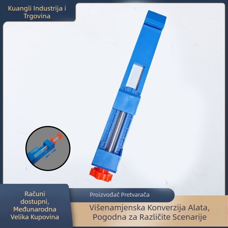Držač vodilice za stroj za rezanje s pozicioniranjem mjere, prilagodljiva baza za drvoobradne ploče, plastika — Brend: Mad Power; Materijal: Plastika