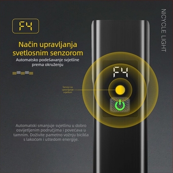 Walker Cloud prednja LED svjetiljka za bicikl, 1800 lumena, MTB, vodootporna od aluminijske legure