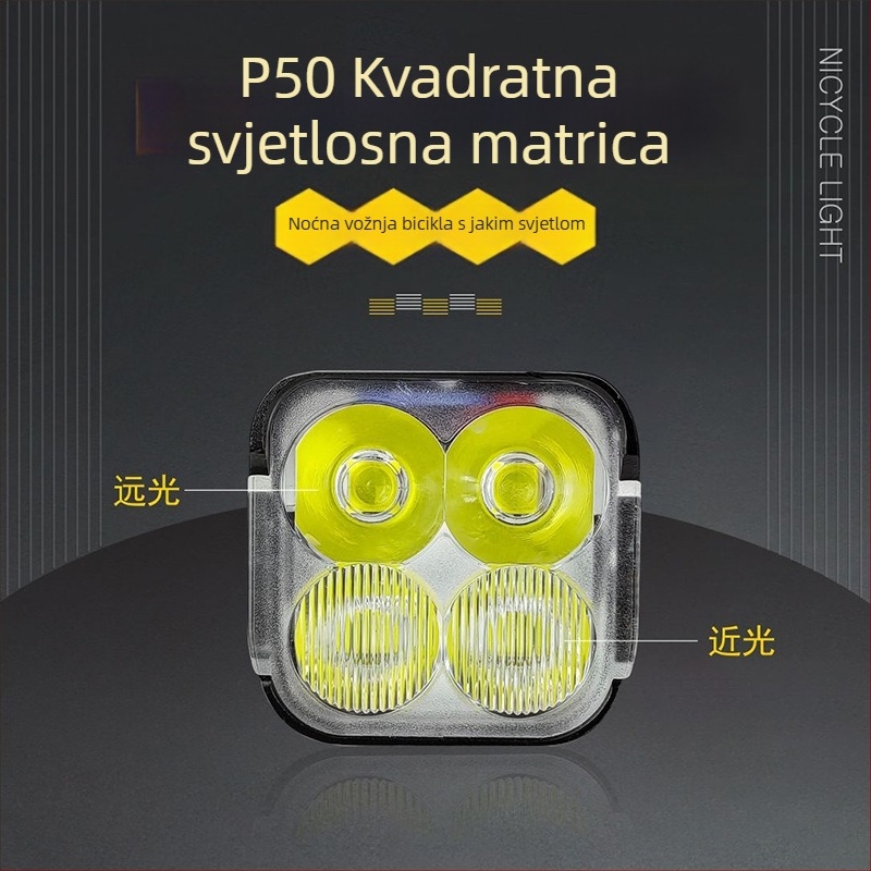 Walker Cloud prednja LED svjetiljka za bicikl, 1800 lumena, MTB, vodootporna od aluminijske legure