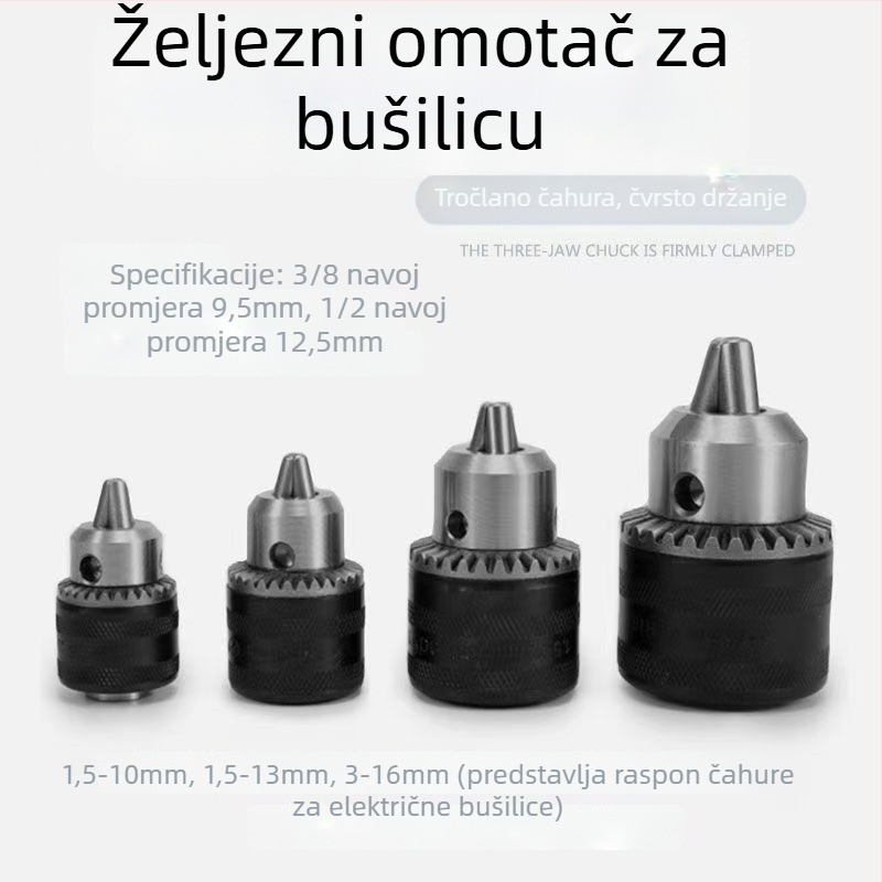 Vrtni čeljustni čahur s tri čeljusti, 1/2 sučelje, 40Cr krom čelik, Three Gulls