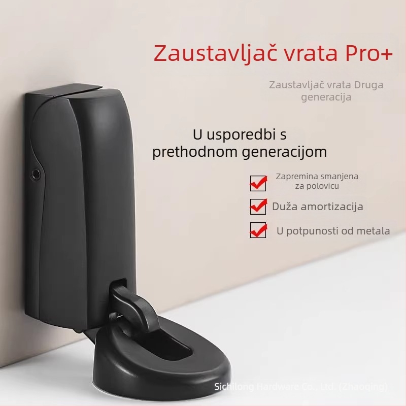 SITANG Utljač vrata s hidrauličkim tlumenjem, podno montaža, cinkova legura, sprej prevlaka, ručni upravljač, moderan stil