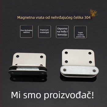 Magnetski dodatak za mrežna vrata – 304 nehrđajući čelik, pravilan ili zakrivljen model, montaža na zid, završna obrada žično vučena, automatsko upravljanje