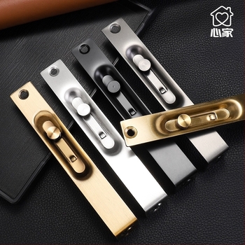 F-tip vrata latch, model L1, nehrđajući čelik, elektroplatirani završni sloj s teksturom žičanog vučenja, Heart Home