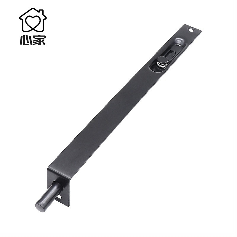 F-tip vrata latch, model L1, nehrđajući čelik, elektroplatirani završni sloj s teksturom žičanog vučenja, Heart Home