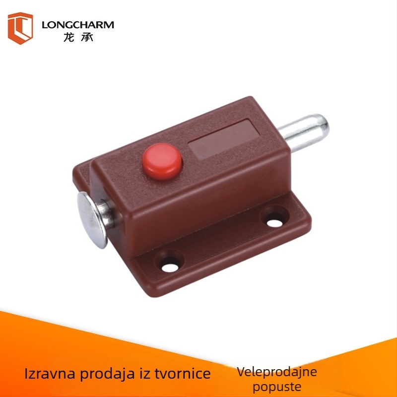 Brava za vrata ormarića YL-6524, Longcheng Hardware, plastika i željezo, za vrata ormarića, pakiranje 1000 kom