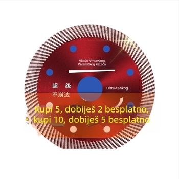 Diamantski disk za rezanje pločica - bez oštećenja, suho rezanje, kompatibilan s kutnom brusilom, pogodan za keramiku, mramor i kamen