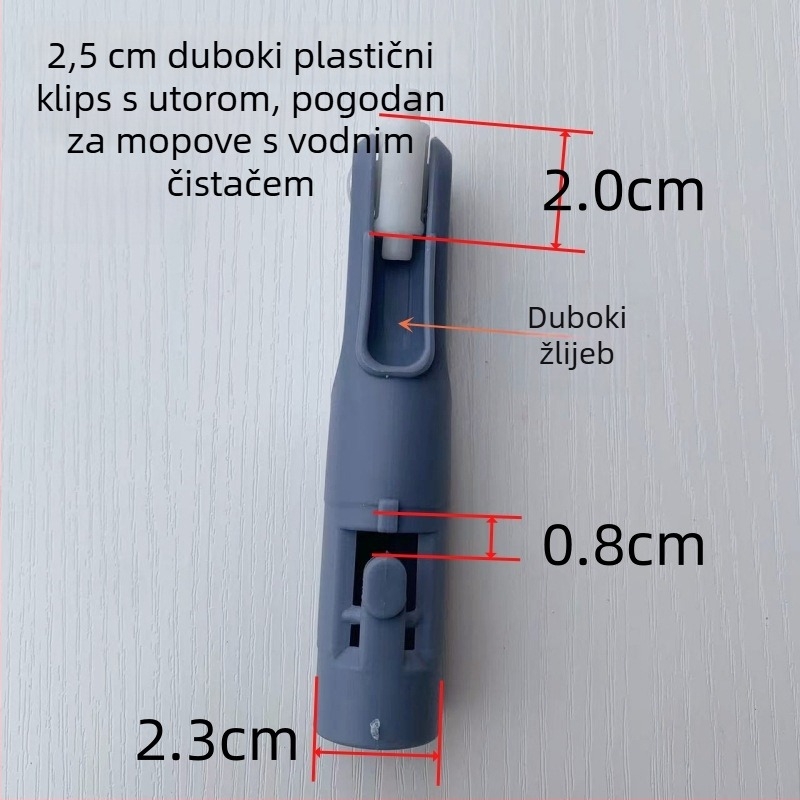 Vijčani univerzalni spoj za mop — plastična i metalna osovina, marka Ring gold, materijal sandalwood