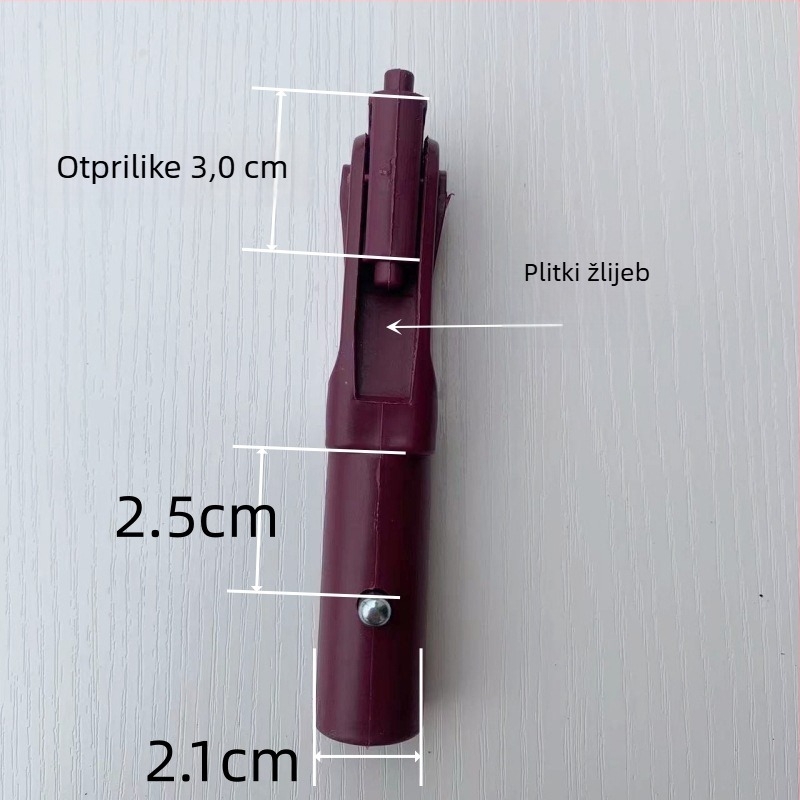 Vijčani univerzalni spoj za mop — plastična i metalna osovina, marka Ring gold, materijal sandalwood