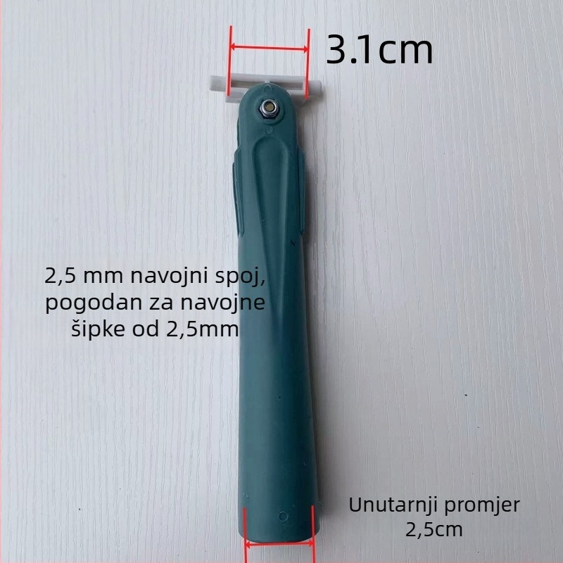 Vijčani univerzalni spoj za mop — plastična i metalna osovina, marka Ring gold, materijal sandalwood