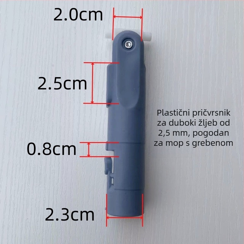 Vijčani univerzalni spoj za mop — plastična i metalna osovina, marka Ring gold, materijal sandalwood