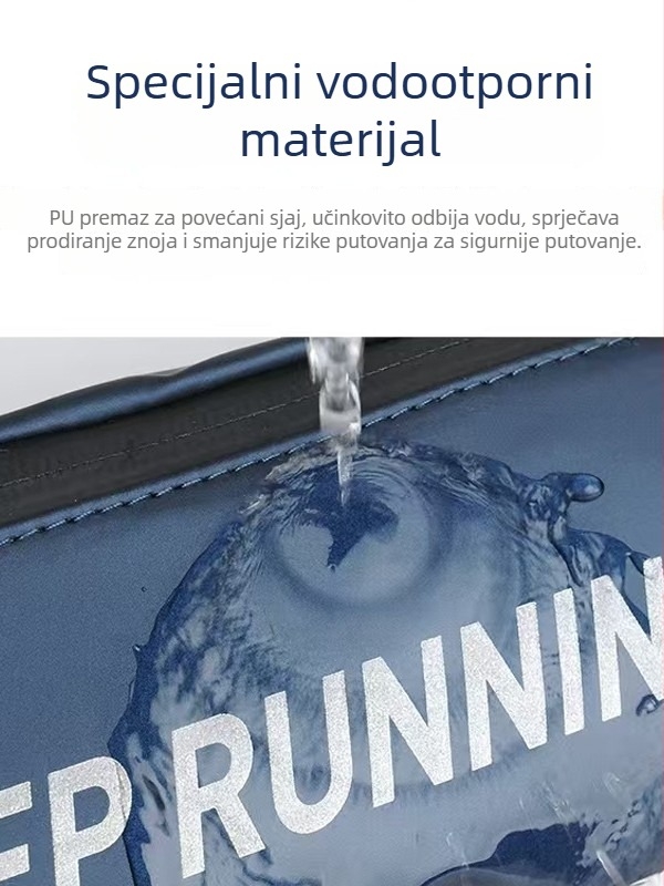 Muška torbica za prsa, PU materijal, kompatibilan s 8-inčnim laptopom, podstava od poliestera, stil za rekreaciju i putovanja
