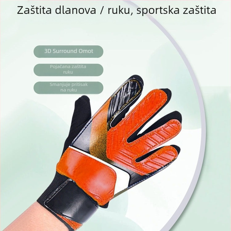 Nogometne golmanske rukavice – prozračne, otporne na habanje, protuklizne – za trening nogometaša, unisex, Kaiwei, PU, šifra 0930