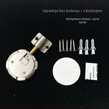 PodnoMontirani usisni mehanizam za vrata od cinkovog legura, s automatskim zaključavanjem, ner magnetski, elektroplatirani završetak, za vrata spavaćih soba