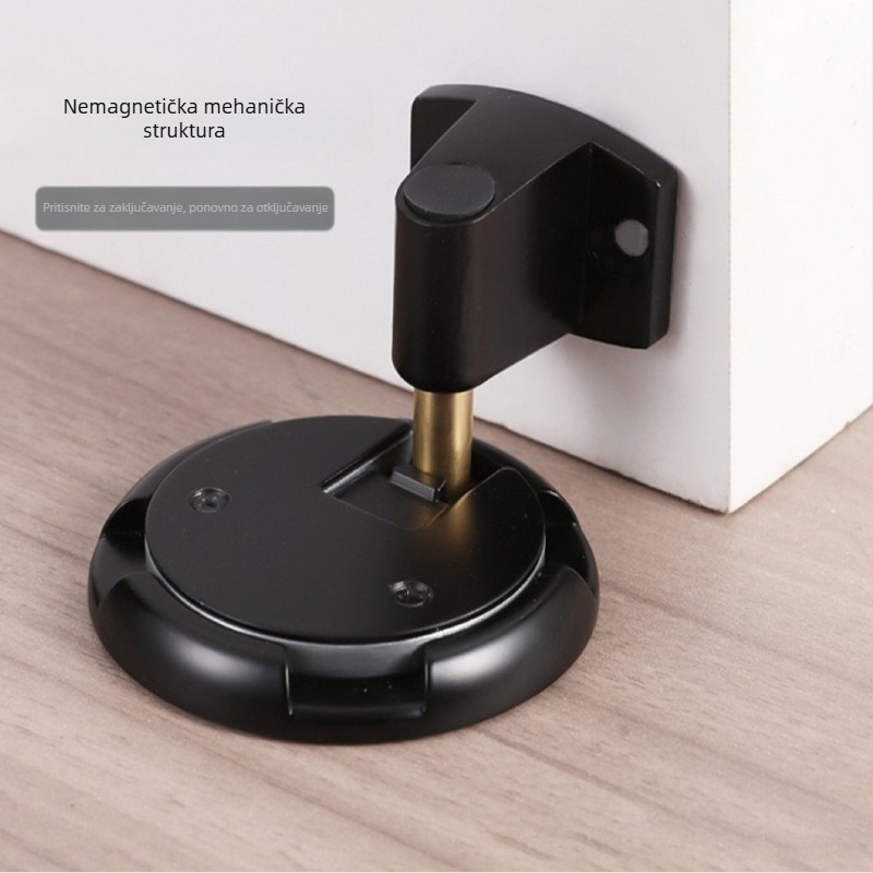 PodnoMontirani usisni mehanizam za vrata od cinkovog legura, s automatskim zaključavanjem, ner magnetski, elektroplatirani završetak, za vrata spavaćih soba