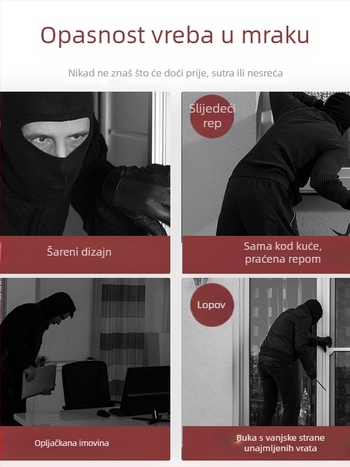 Dverni stopper od cinkove legure sa alarmom protiv krađe, otporan na vjetar, zatvarač u zrakoplovnom stilu, tip na gumb