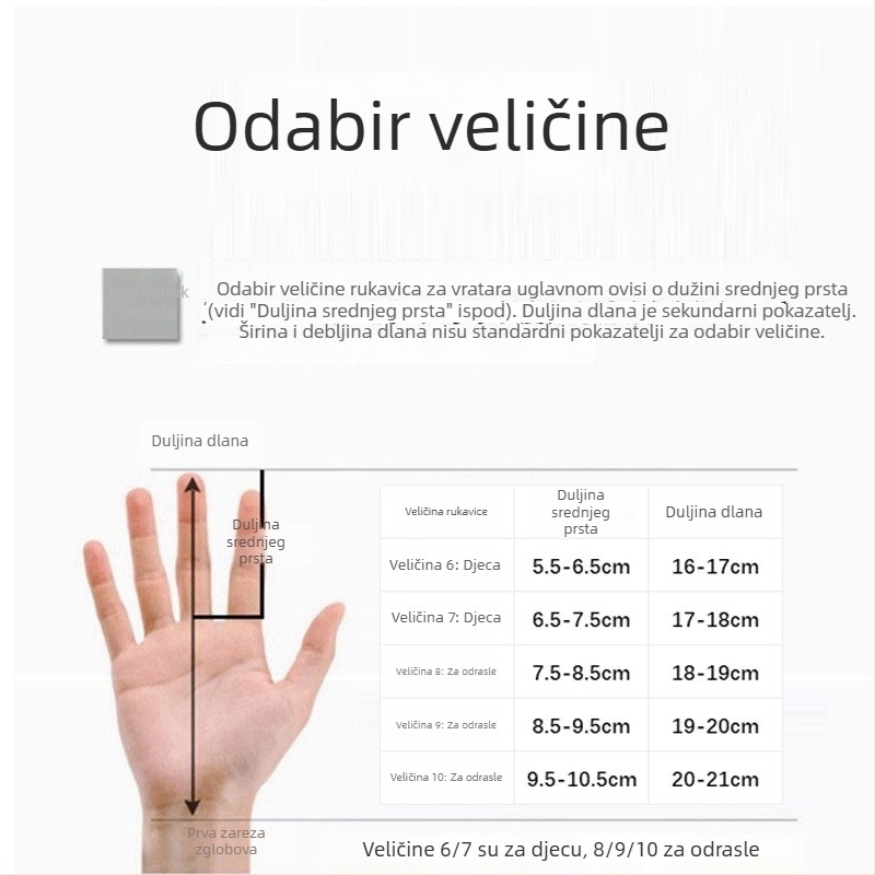 Nogometne rukavice za vratara - unisex, gumirana dlan, debeli protivklizni sloj, za treninge i utak (odrasli i mladi)