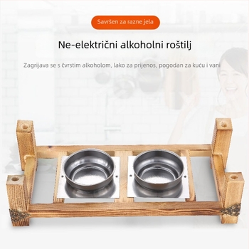 Unique korejski nezaljepivi Teppanyaki grill tiganj, kvadratnog oblika, legura, sklopivi, obrada elektroforezom
