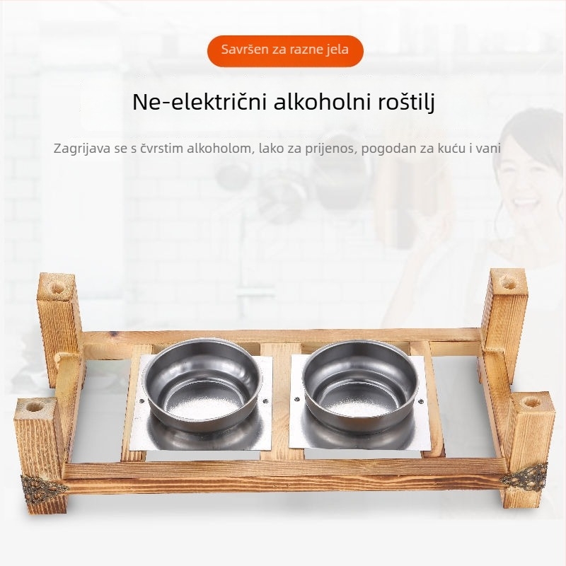 Unique korejski nezaljepivi Teppanyaki grill tiganj, kvadratnog oblika, legura, sklopivi, obrada elektroforezom
