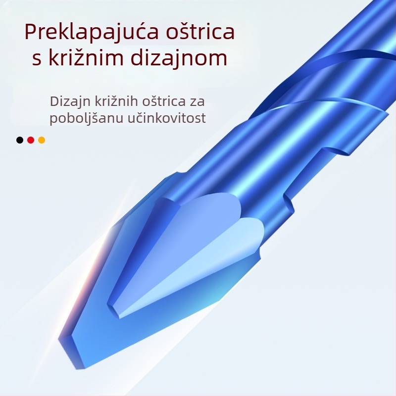 Matsuaki Vrtno svrdlo za pločice i beton – ekscentrično, nagibna glava, magnetsko, trokutasto