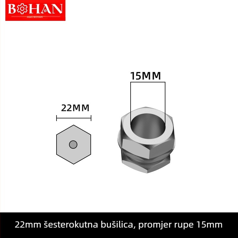 Bohan alat za pozicioniranje bušenja rupa u aluminijskom profilu, model 203040, aluminijska legura, bušenje s konusnom glavom