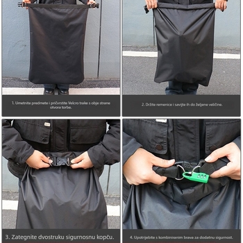 Torba za kacigu za bicikl, Oxford tkanina, vodootporna i otporna na prašinu, kapacitet 4 (Model: Oxford Fabric Helmet Bag)