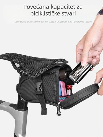 Zadnja torba za bicikl s prijenosnim mini setom alata za MTB i cestovne bicikle (Materijal: poliester; Marka: Yiquan; Funkcija: skladištenje; Podrijetlo: Kina)