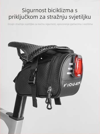 Zadnja torba za bicikl s prijenosnim mini setom alata za MTB i cestovne bicikle (Materijal: poliester; Marka: Yiquan; Funkcija: skladištenje; Podrijetlo: Kina)