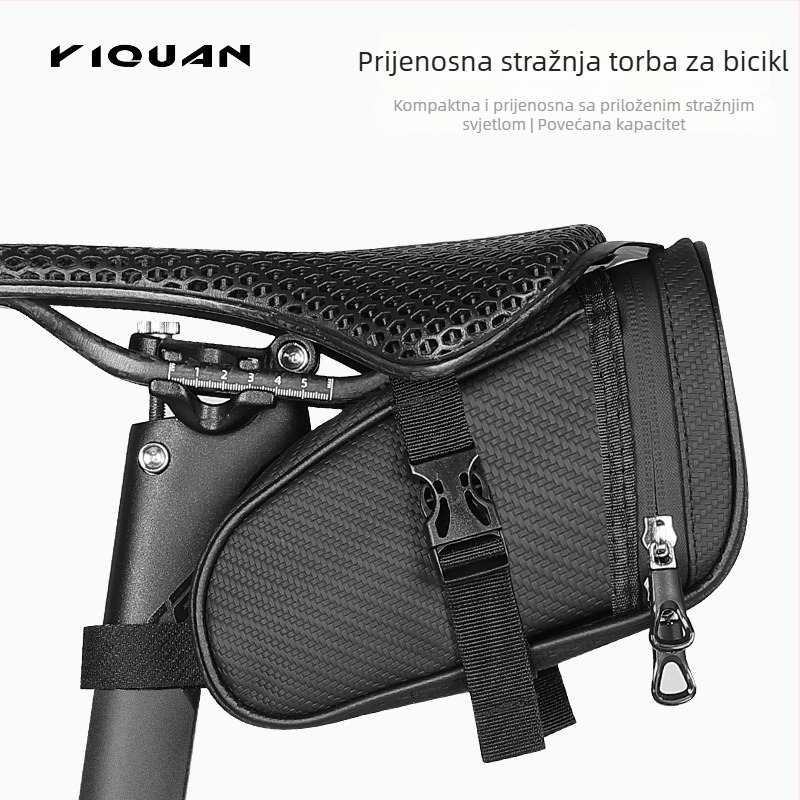 Zadnja torba za bicikl s prijenosnim mini setom alata za MTB i cestovne bicikle (Materijal: poliester; Marka: Yiquan; Funkcija: skladištenje; Podrijetlo: Kina)