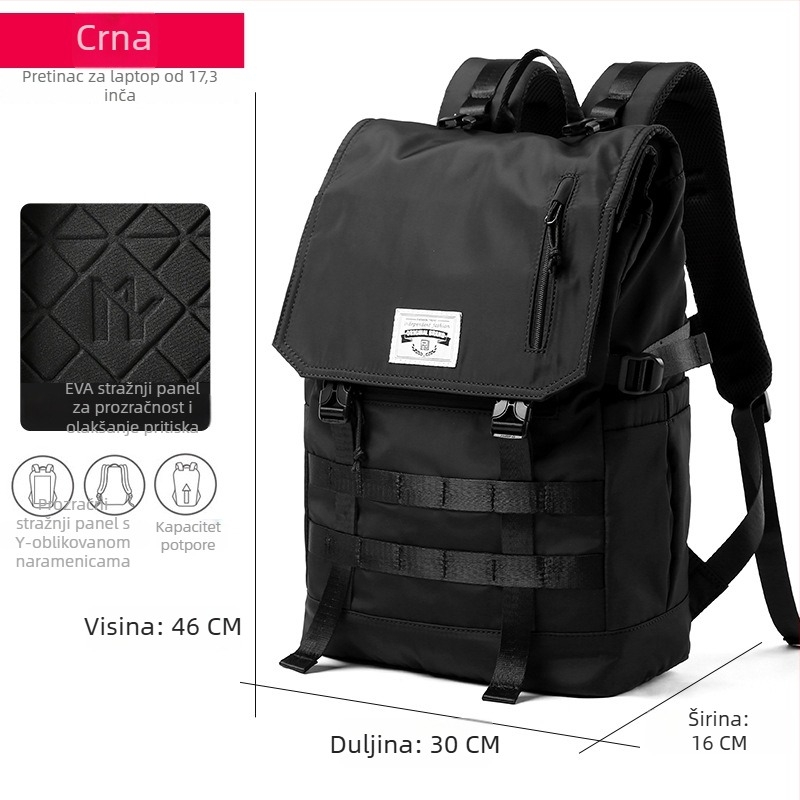 MOYYI ruksak, 20–35L, Oxford tkanina, prozračan, vodootporan, zaštita od krađe, rameni remeni s zračnim jastukom, za prijenosno računalo do 17,3 inča, težina 0,85 kg