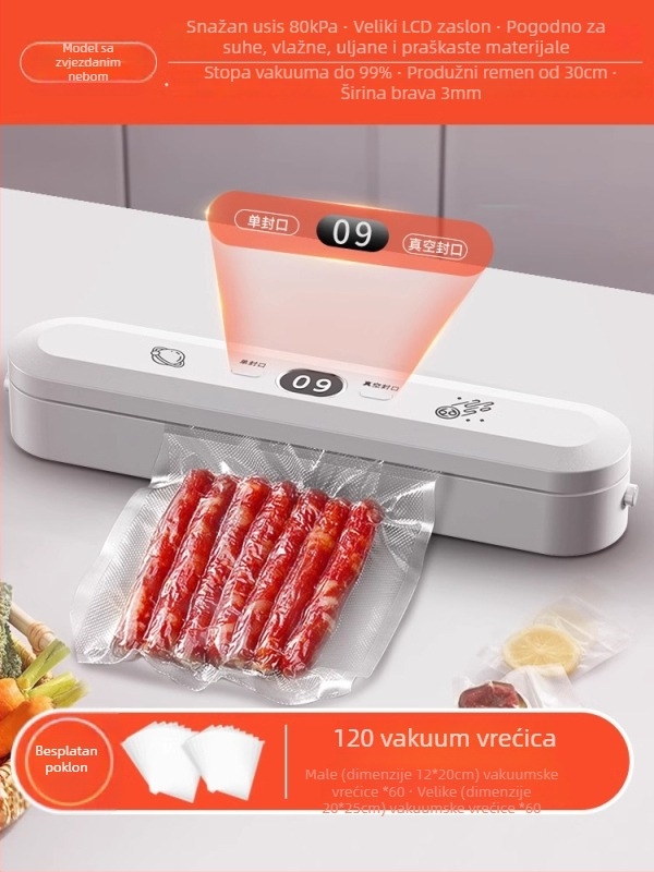 Luyao vakuumski stroj za vrećice hrane — Luyao, kućna upotreba, vakuumsko pakiranje za očuvanje svježine