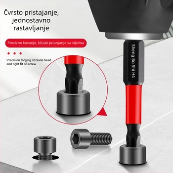 Set električnih odvijača s šesterokutnim glavama, magnetski, S2 legura alatne čelika, Holy Platinum Lion