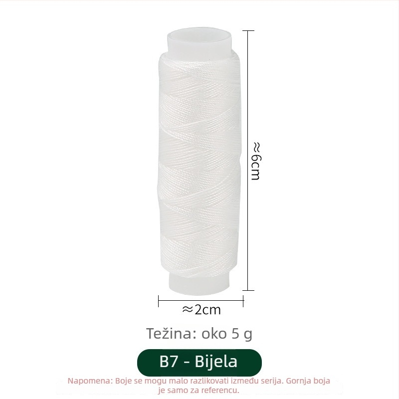 Kutija za šivanje s poliesterom pređom za denim, paket od 10 rola (~50 m), prilagodljivi set za ručno šivanje