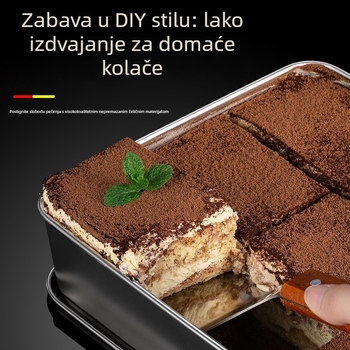 Nehrđajući čelik kvadratna ravna ploča, glatka površina, moderni minimalistički stil, prilagodljivo