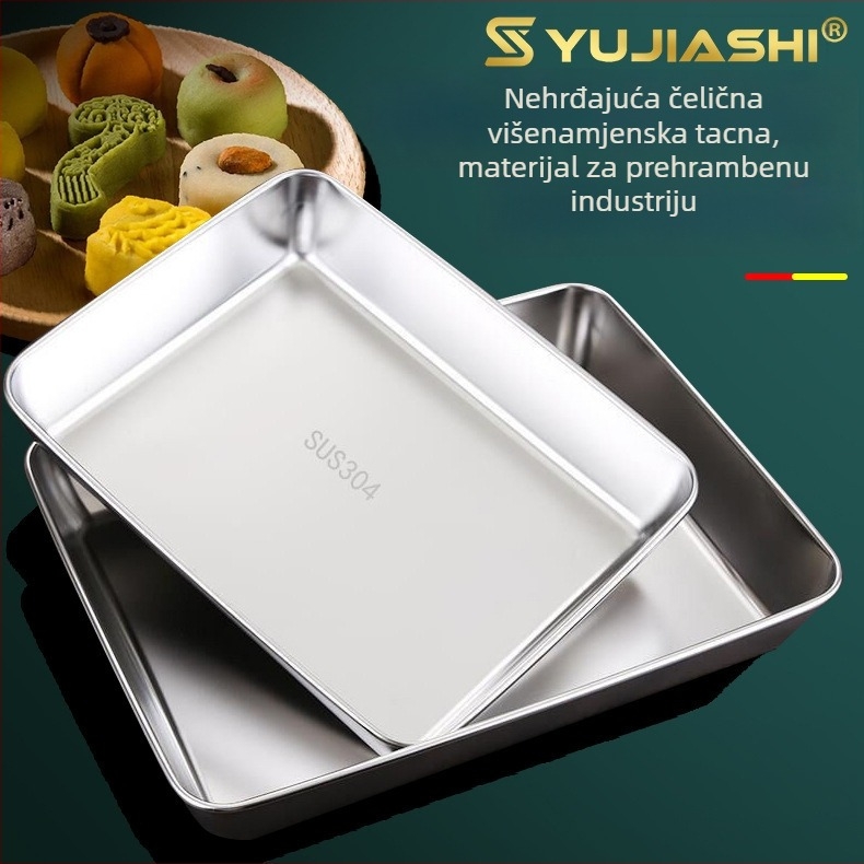 Nehrđajući čelik kvadratna ravna ploča, glatka površina, moderni minimalistički stil, prilagodljivo