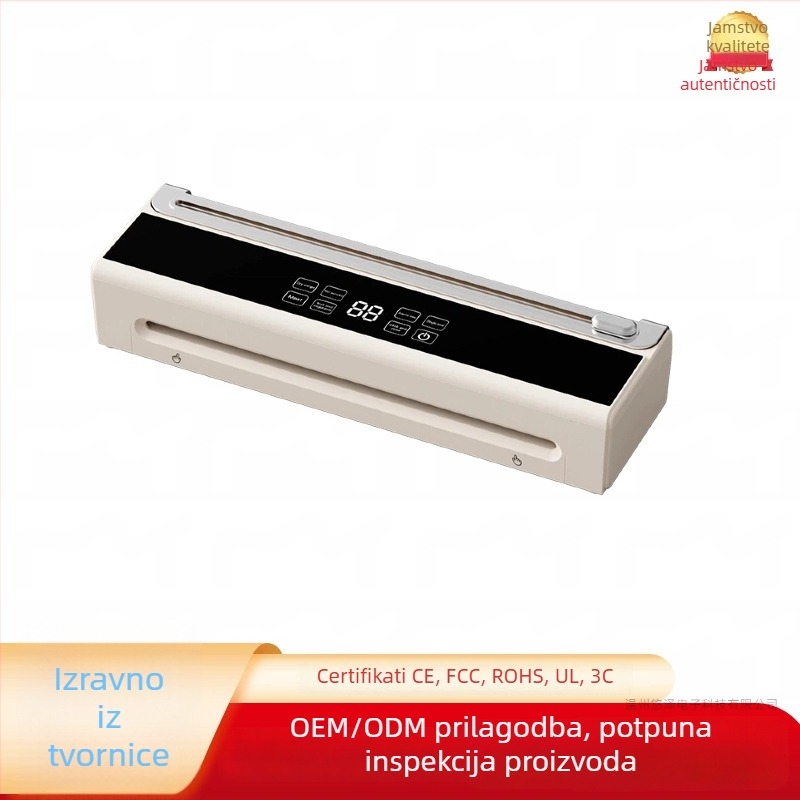 Bežično vakuumsko zatvarač s nožem za rezanje, automatski, kapacitet pakiranja 500 ml, 90W, litijska baterija, model SDW-01