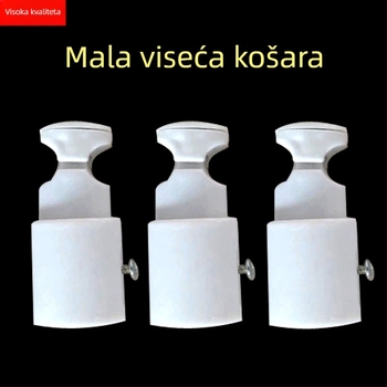 Kuka za radiator za mali košaricu, čelično tijelo, plastični sloj, nosivost 20 kg, dizajn sa 2 sloja, moderan minimalistički stil.