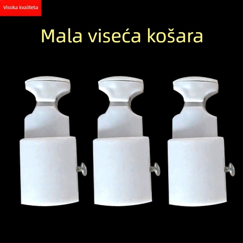 Kuka za radiator za mali košaricu, čelično tijelo, plastični sloj, nosivost 20 kg, dizajn sa 2 sloja, moderan minimalistički stil.