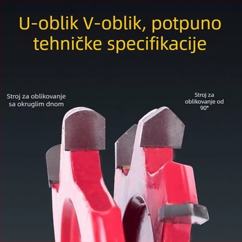 Drveni alat za oblikovanje s nožem za ploču od aluminijsko-plastične: V- i U-oblik kanala, pile-list/frezni nož