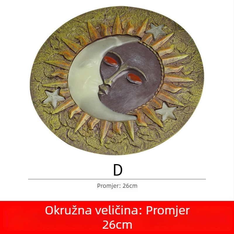 Rui Last smolni vrtni ukras — stojni kamen za stazu u dvorištu, ukras od smole, kartonsko pakiranje
