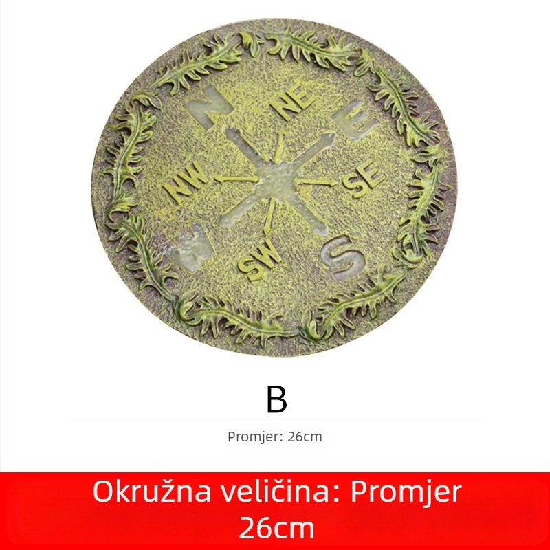 Rui Last smolni vrtni ukras — stojni kamen za stazu u dvorištu, ukras od smole, kartonsko pakiranje