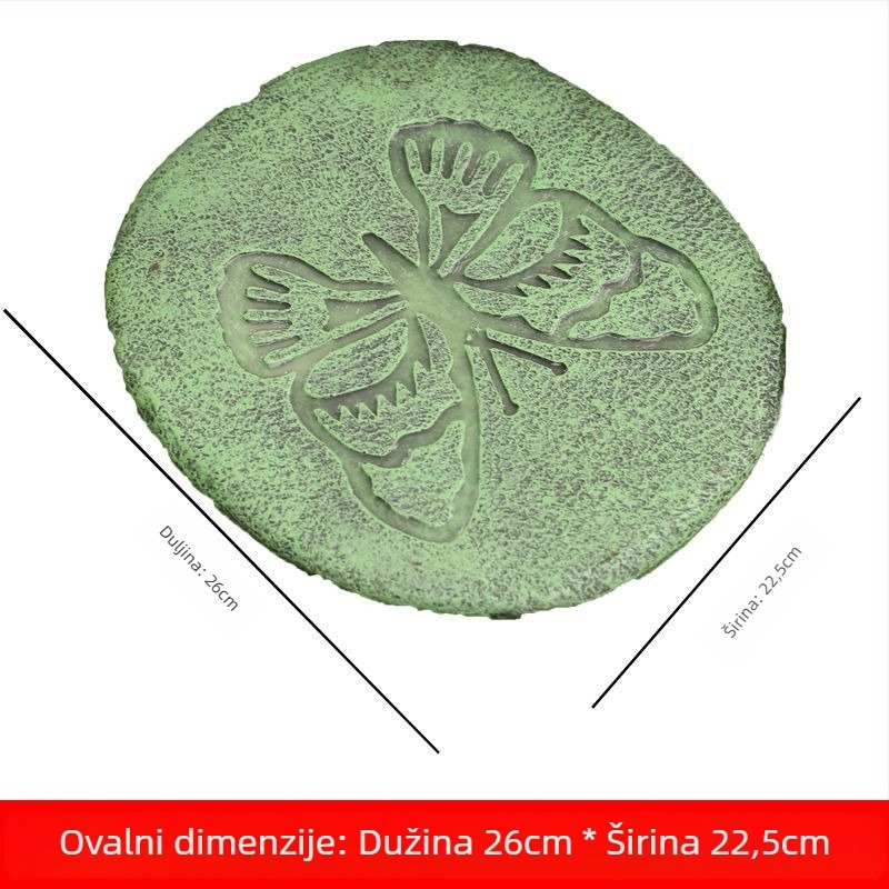 Rui Last smolni vrtni ukras — stojni kamen za stazu u dvorištu, ukras od smole, kartonsko pakiranje