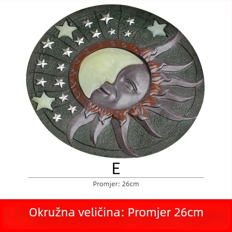 Rui Last smolni vrtni ukras — stojni kamen za stazu u dvorištu, ukras od smole, kartonsko pakiranje