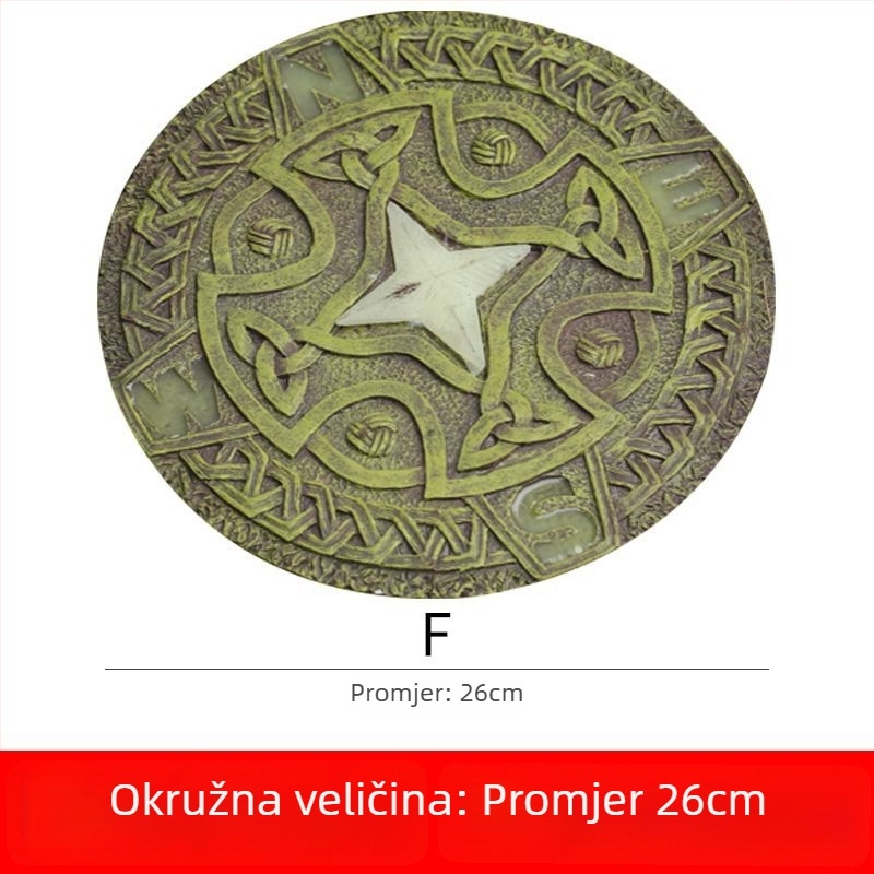 Rui Last smolni vrtni ukras — stojni kamen za stazu u dvorištu, ukras od smole, kartonsko pakiranje